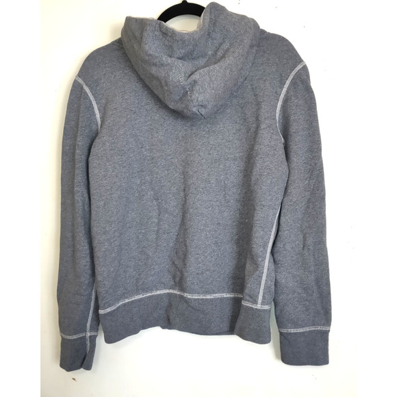 Vintage Y2K American Eagle Gray Hoodie Womens L Chain Embroidery NEW YORK - Picture 2 of 16